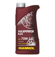 Масло трансмиссионное синтетическое 4х4 Maxpower 75W-140, 1л