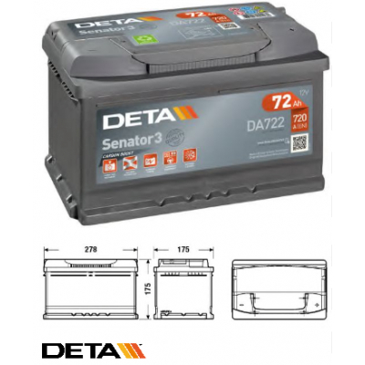 Батарея аккумуляторная, 12В 75А/ч