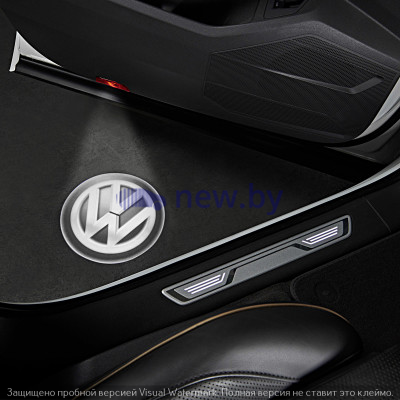 Светодиодная подсветка порогов, логотип Volkswagen Logo LED Light for entry area, set of two, артикул 000052120B