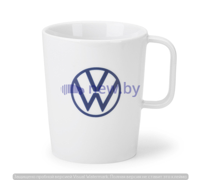 Кружка Volkswagen Logo Cup, White/Blue, артикул 000069601BQ