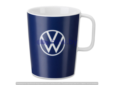 Кружка Volkswagen Logo Cup, Blue/White, артикул 000069601BR