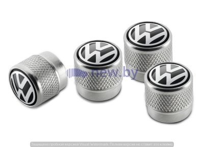 Колпачки на ниппель Volkswagen Valve Dust Caps, For Rub/Met, артикул 000071215