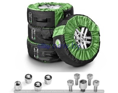 Комплект аксессуаров 'забота о колесах' Skoda Wheel Care & Style package, артикул 000073900F