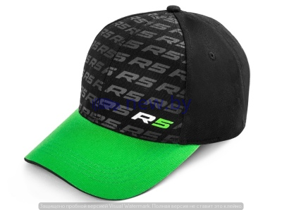 Детская бейсболка Skoda Kids Baseball Cap Motorsport R5, Green/Black, артикул 000084309J