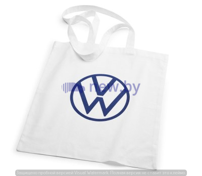 Хлопковая сумка с ручками Volkswagen Logo Cotton Bag, White, артикул 000087317BF