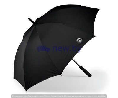 Зонт-трость Volkswagen Stick Umbrella, Black, артикул 000087602E041