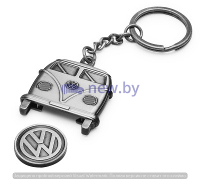 Брелок с монеткой для тележек Volkswagen T1 keychain with shopping trolley chip, артикул 1H1087703