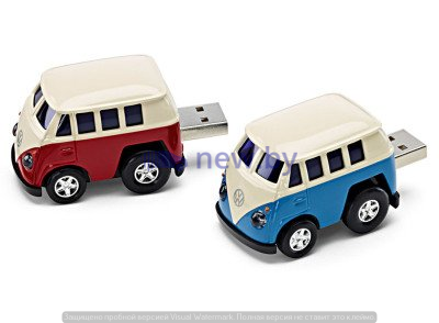 Флешка Volkswagen T1 Bulli USB-stick, Red, артикул 211087620A645