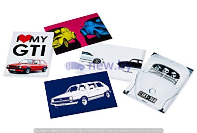 Набор почтовых открыток Volkswagen Postcards Set, артикул 211087703A