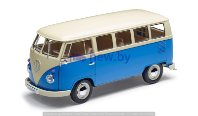 Модель автомобиля Volkswagen T1 (1962), Scale 1:18, Blue/Cream, артикул 231099302ALRD