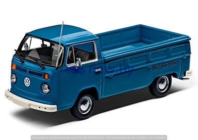 Модель автомобиля Volkswagen T2 Pick-Up, Scale 1:43, Neptune Blue, артикул 245099300D5U