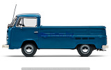 Модель автомобиля Volkswagen T2 Pick-Up, Scale 1:43, Neptune Blue, артикул 245099300D5U Модель автомобиля Volkswagen T2 Pick-Up, Scale 1:43, Neptune Blue, артикул 245099300D5U
