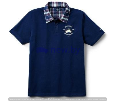 Мужская рубашка-поло Volkswagen Amarok Men's Polo Shirt, Blue, артикул 2H1084230A287