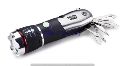 Светодиодный фонарик мультитул Volkswagen Tough Work Multitool, Black, артикул 2K0069690