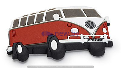 Магнит Volkswagen T1 Bulli Magnet, Red, артикул 2K0087703B
