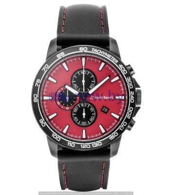 Наручные часы хронограф Audi Sport Chronograph, Red/Black, артикул 3101700400