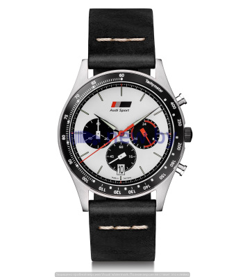 Мужские наручные часы хронограф Audi Heritage Chronograph, Mens, black/white, артикул 3102000100