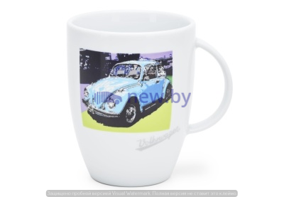 Фарфоровая кружка Volkswagen Mug Beetle, Pop-Art-Style V3, White, артикул 311069601A