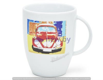 Фарфоровая кружка Volkswagen Mug Beetle, Pop-Art-Style, White, артикул 311069601B