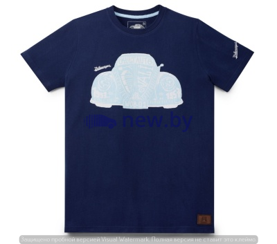 Мужская футболка Volkswagen T-Shirt Classic, Cult Auto, Men's, Dark Blue, артикул 311084200AZA7