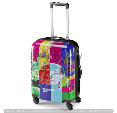 Чемодан на коле?сиках Volkswagen Pop Art Beetle Cabin Trolley, Multicolour, артикул 311087301