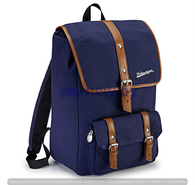 Рюкзак Volkswagen Classic Backpack, Dark Blue / Brown, артикул 311087329
