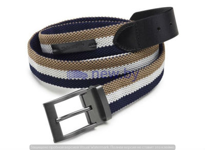 Текстильный ремень Volkswagen Classic Belt, Taupe/Blue/White/Black, артикул 311087408