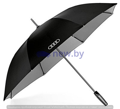 Зонт-трость Audi Stick Umbrella, big, black/titan, артикул 3121500100
