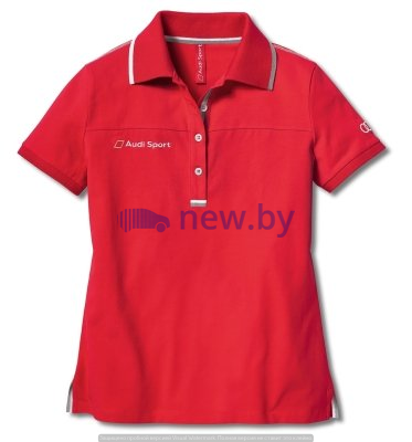 Женская футболка-поло Audi Sport Ladies Polo Shirt Red, артикул 3131202123