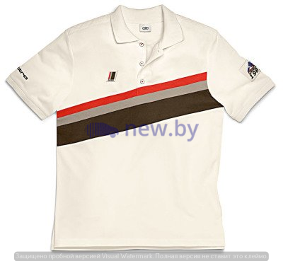 Мужская рубашка-поло Audi Heritage Mens poloshirt, offwhite, артикул 3131401202