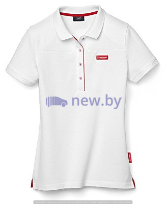 Женская рубашка-поло Audi Womens poloshirt, Audi Sport, White, артикул 3131501101