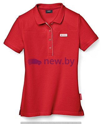 Женская рубашка-поло Audi Womens poloshirt, Audi Sport, Red, артикул 3131501111