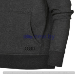 Мужская толстовка с капюшоном Audi Mens hoody, quattro, Dark Grey, артикул 3131700706 Мужская толстовка с капюшоном Audi Mens hoody, quattro, Dark Grey, артикул 3131700706