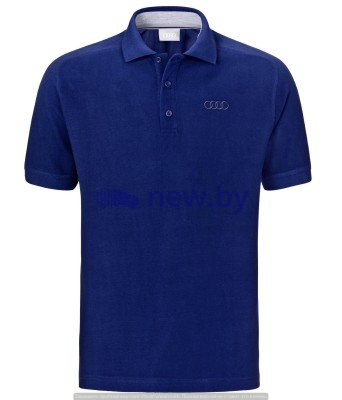 Мужская рубашка-поло Audi Poloshirt, Men, Classic Logo, Blue, артикул 3131700902