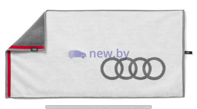 Полотенце для рук Audi Hand Towel, White/Grey, артикул 3131802900