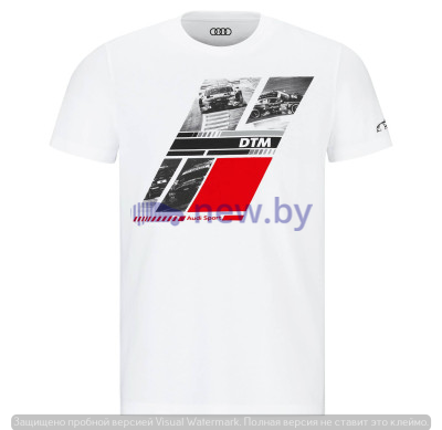 Мужская футболка Audi Sport T-Shirt DTM, Mens, White, артикул 3131901102