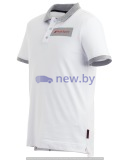 Мужская рубашка-поло Audi Sport Poloshirt, Mens, White/Grey, артикул 3132001002 Мужская рубашка-поло Audi Sport Poloshirt, Mens, White/Grey, артикул 3132001002