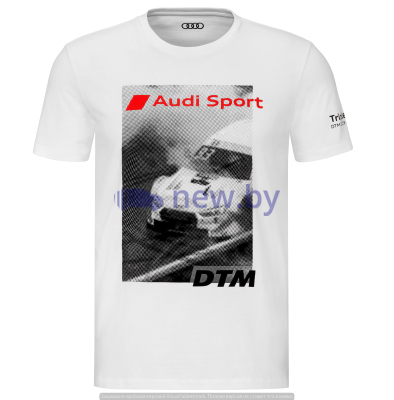 Мужская футболка Audi Sport Shirt DTM, Mens, white, артикул 3132002302