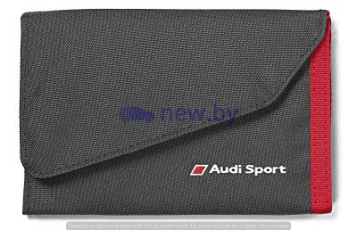 Кошелек Audi Sport Wallet, Black/Red, артикул 3151600400