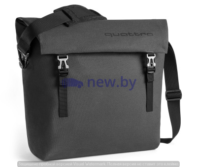 Наплечная сумка Audi quattro Shoulder Bag, Dark Grey, артикул 3151800600