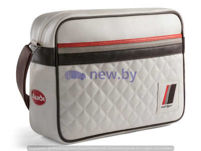 Наплечная сумка Audi Heritage Messenger Bag, Offwhite, артикул 3151800800
