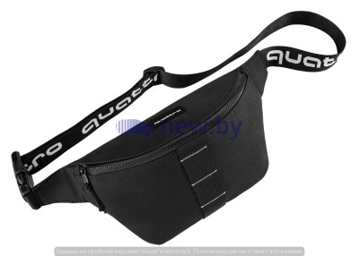 Сумка на пояс Audi quattro Hip Bag, Unisex, black, артикул 3151900600