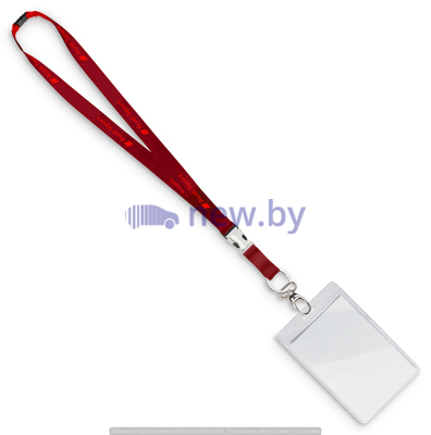 Шнурок с карабином для ключей или бейджа Audi Sport Lanyard, Red, артикул 3181900400