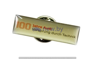 Юбилейный значок компании Audi 100 лет, артикул 3190900100