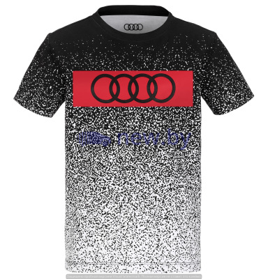Футболка для мальчиков Audi Shirt Boys, Infants, black/red/white, артикул 3202000204