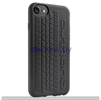 Чехол Audi quattro для смартфона Apple iPhone 6/6s/7/8, Dark Grey, артикул 3221800200