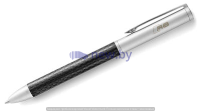 Шариковая ручка Audi Sport Ballpoint Pen R8, silver/carbon, артикул 3221800400