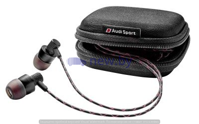 Наушники петельки Audi Sport In Ear Plugs, Black/Red, артикул 3291700600