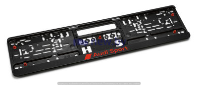 Пластиковая рамка под номер Audi Sport Number plate holder NM, артикул 3291900100