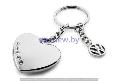 Брелок для ключеи? Volkswagen Keyring Heart with Swarovski Crystals, артикул 33D087010A